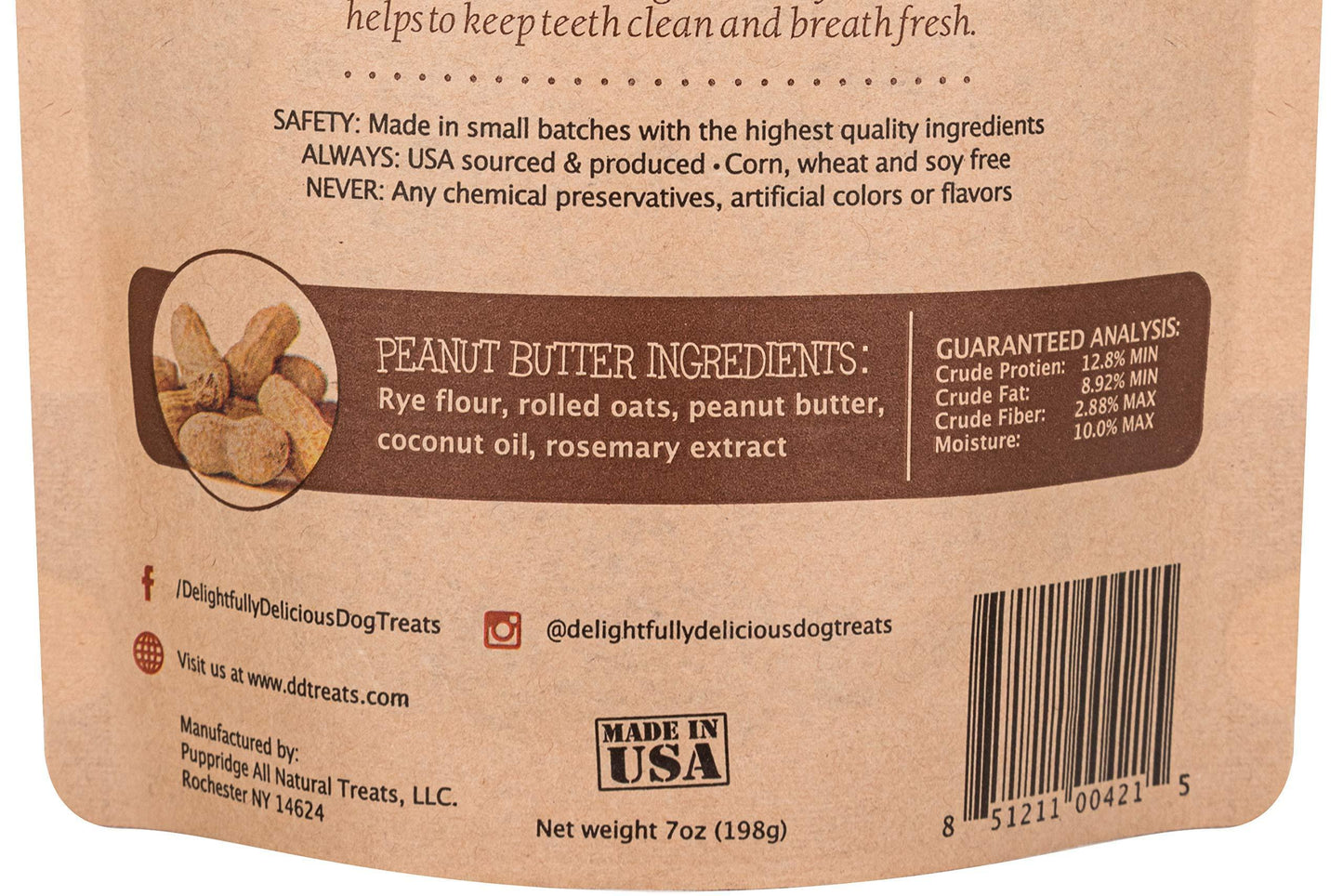 Delightfully Delicious Dog Treats Made in USA All Natural Oven Baked