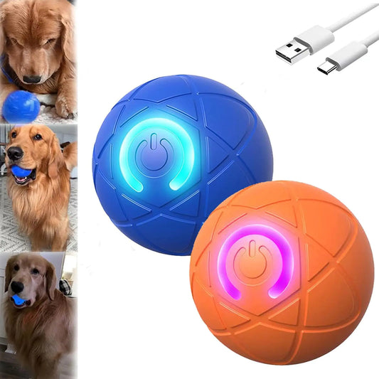 Vibrating Dog Ball Shaky Ball Toy for Dogs Automatic Moving Dog Toy Ball for Dogs Toy Ball Vibrating Ball for Dogs for/Small/Medium/Large Dogs USB Rechargeable (2PCS-Mix)